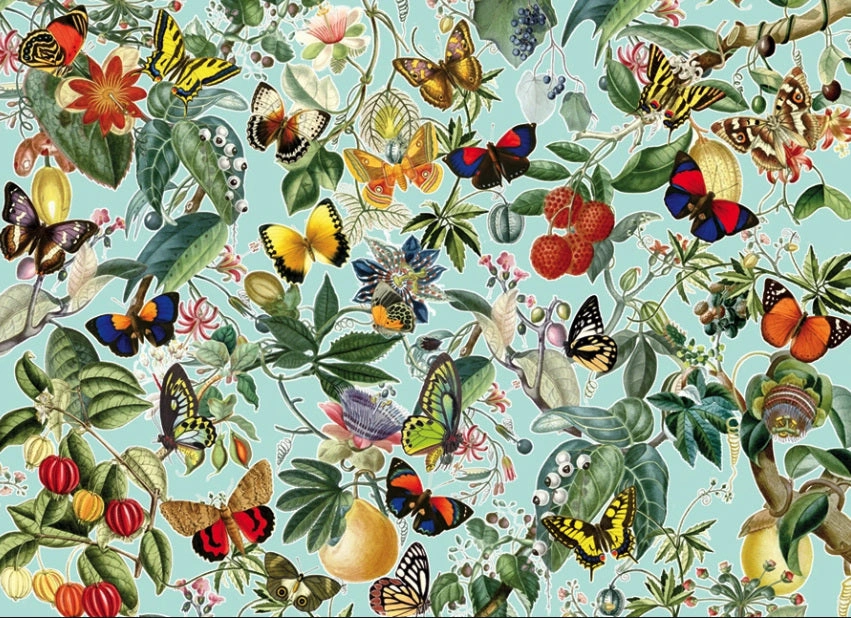 Whimsical Fruit & Butterfly Puzzle A Colorful 1000-Piece Escape